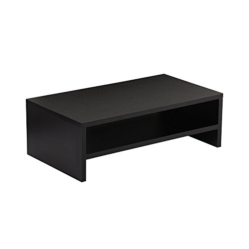Fitueyes Monitorständer aus Holz 42,5×23,5x14cm schwarz mit Stauraum DT204201MB - 4