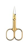 Pfeilring Curved Gold Nail Scissors
