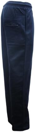 Men's Super Soft Fleece Open Bottom Jogging Trouser Size S-5XL (3XL, Navy)