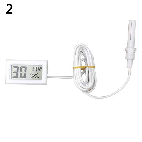 Preisvergleich Produktbild lqw0kk41 Tragbarer Mini-LCD-Thermometer-Hygrometer-Tempe... - Weiß