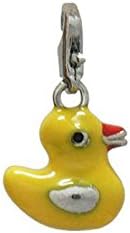 Charm baby duck in steel by Charming Charms. Free shipping up to 30£