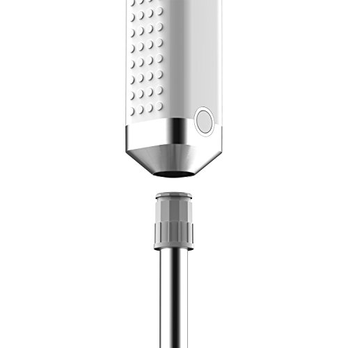 Limee Elektrischer Pürierstab, 750 W, Motor mit 2 Geschwindigkeitsstufen, zum Mixen, Zerkleinern und Pürieren – weiß - 4