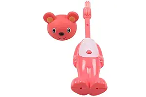 Ole Baby Brings You The Collectors Edition of Bounce Up Funny Bunny Headed Baseball Player Kids Push Button Tooth Brush Cum Toy (Age-3+ Years)