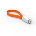 Produktbild ULTRICS Micro USB Kabel Kurz, Faltbar Ladekabel kompatibel mit Samsung, Sony, HTC und andere - 22cm - Orange