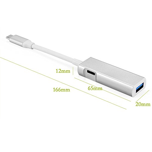 Hrph USB 3.0 Typ C zu HDMI Adapter + USB-C OTG Anschluss Typ-C HUB Unterstützung 4K * 2K für Macbook - 2