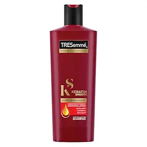TRESemme Keratin Smooth Shampoo 340 ml, With Keratin & Argan Oil for Straighter, Shinier Hair - Nourishes Dry Hair & Controls Frizz, For Men & Women