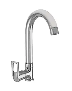 10x Swan Neck Tap SQ-9963 for Washbasin/Sink Table Mount (Chrome)