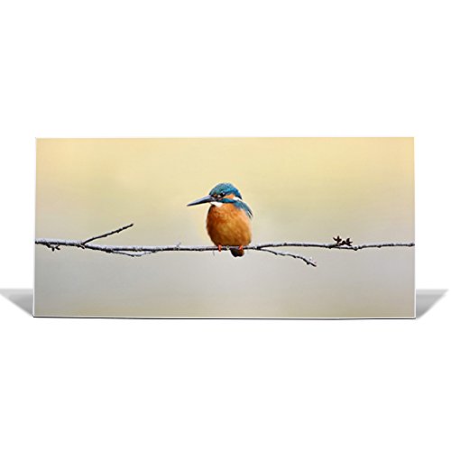 banjado - Pinnwand Magnettafel weiß 78cm x 37cm quer mit Motiv Pause
