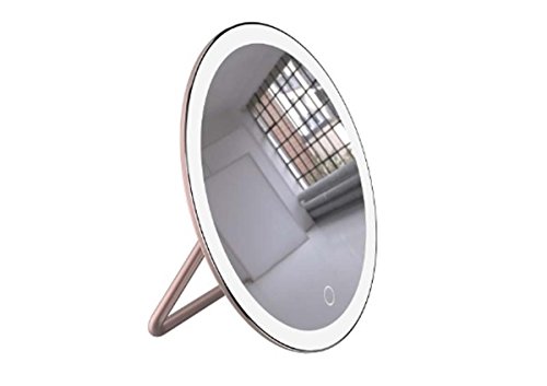 Preisvergleich Produktbild Mini-LED-Schminkspiegel, einfacher Kreativitäts-Schreibtischbeleuchtung... multifunktionaler tragbarer Kosmetikspiegel, USB-Aufladung (Color : Pink)