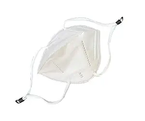 Feel Close Live Close N-95 Washable 5 Layer Unisex Face Masks, Man, Womens, Kids | Pack of 25 (White/White)