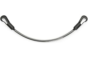 netproshop Schweifkordel schwarz mit Kunststoffmantel Längen 40-60 cm, Groesse:60 cm, Farbe:Schwarz