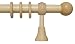 Produktbild iso-design Holz Gardinenstange mit Endstück Kugel mit 28 mm Durchmesser in Natur 140 cm