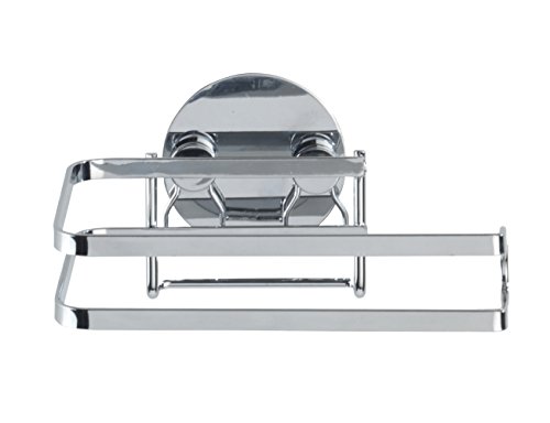 Wenko 21780100 Turbo-Loc Toilettenpapierhalter, Befestigen ohne bohren, Edelstahl rostfrei, 13,5 x 7 x 11 cm, glänzend - 3