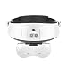 Produktbild Stirnband LED Lampe Juwelier Uhr Reparatur Lupe einstellbar lesen Lupe gedreht Lupe 1.0X/1.5X/2.0X/2.5X/3.5X (weiß)