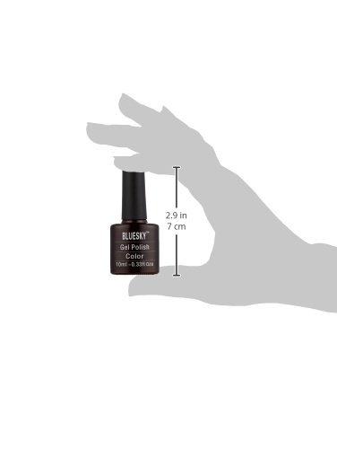 Bluesky UV LED Gel auflösbarer Nagellack 10ml Dark Lava, 1er Pack (1 x 10 ml) - 2
