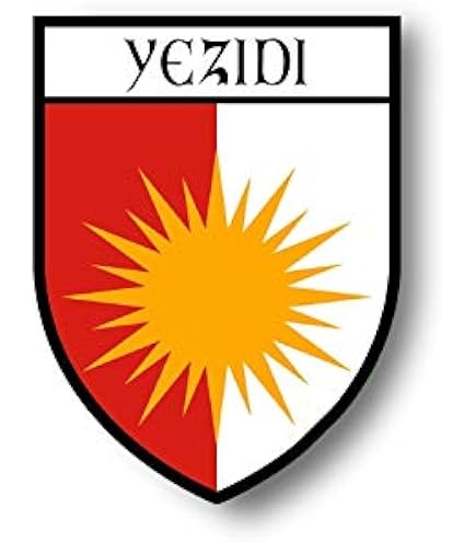Akachafactory Wimpel – Mini Flagge / Fahne Yazidi Yezidi, 15x10 Cm, Doppelseitig Bedruckt, Aus Polyester