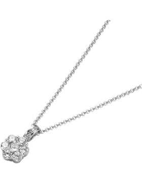 Giorgio Martello Milano Damen-Halskette 925 Sterling Silber rhod. Kette 40+3cm 908369430