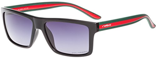 Gafas de Sol Hombre Mujer Unisex/Gafas de Sol Relax Icaria/Polarizadas/R2306 (Negro / Humo POLARIZADO R2306A)