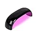 Chinatera 9W Mini LED CCFL Nail Dryer Curing Lamp Machine UV Gel Nail Polish UK Plug (Black)