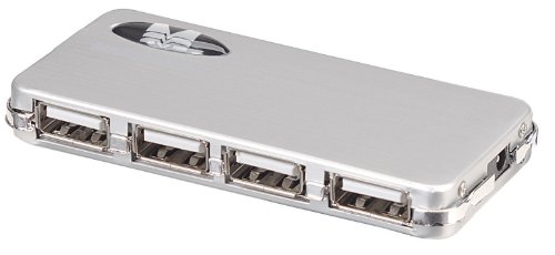 Manhattan Hi-Speed USB 2.0 Micro Hub 4 Ports inkl. Netzteil silber 160612