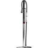 Zefal Profil Travel Aluminium Compact Floor Pump, Inline Gauge, 10 bar/145 psi, 330 g - Silver/Black