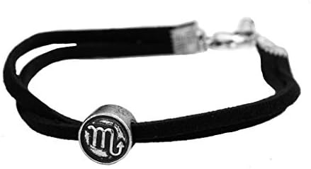 HANDMADE 12 CONSTELLATION ZODIAC SYMBOL CHARM BLACK HIPPY FRIENDSHIP BRACELETS, Scorpio