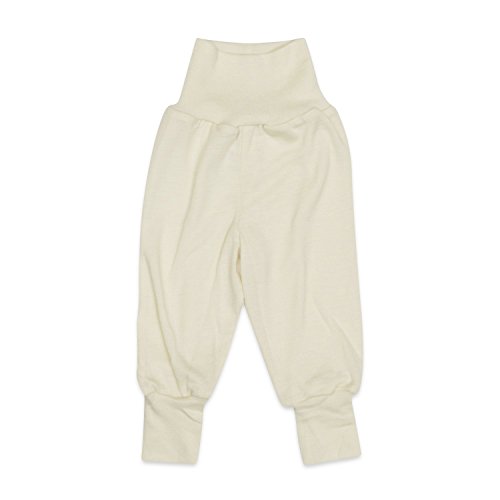 Organic Fine Merino Wool & Silk Baby Trousers Natural 62/68 3-6m