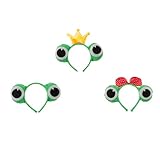 Sharplace 3 Pcs de Disfraces Adulto Chicos Diseño Sapo Animales Diadema de Cabeza de Estilo...