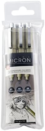 Pigma Micron xsdk3fm Drawing Pens Black Pack of 3