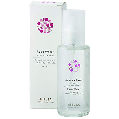 Abilia. Esencia Natural Tónico Facial Agua De Rosas, 100 ml, Pack de 1
