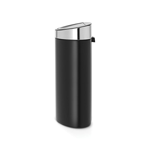 Brabantia 114847 Abfalleimer, Edelstahl, matt black, 435 x 305 x 725 cm - 2