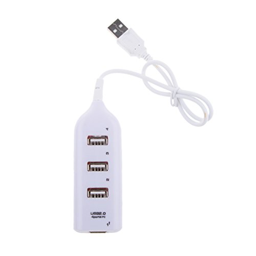 MagiDeal 4 Port USB HUB Datenhub für USB 2.0 kompatiblen Geräten