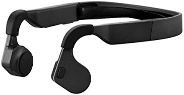Effie Bone Conduction Headphone with Microphone Bluetooth 4.0 Wireless Stereo Sport Headphone with Noise Reduction Microphone (Black)