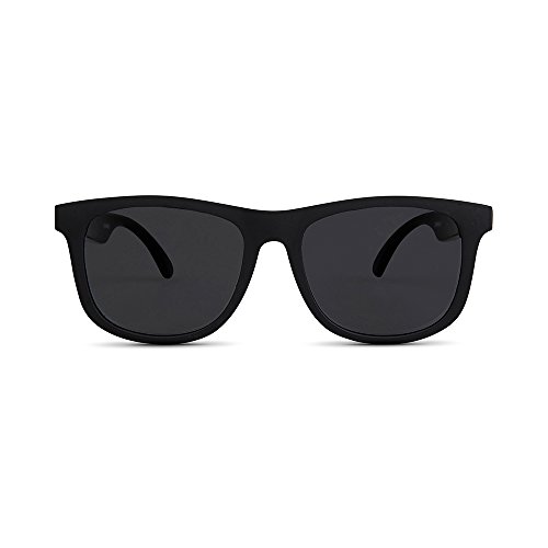 Hipsterkid Baby Opticals - Polarized Sunglasses w/ Strap - Kids/Girl/Boy (Black)(Ages 0-2)