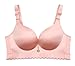 Produktbild Bra Home Damen Große Größe Push-up Wirefree Unterwäsche Dessous No Trace Everyday BHS (Color : Red4, Size : 34 B)