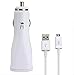 Price comparison product image Original Samsung Car Charger Cable Data Cable in Black For Galaxy S4 G920 °F for Trucks and Cars Car Charger Car Charger Charging Cable Adaptive Fast Charging Charger 2000 mAh MicroUSB Port SAMKW1 Bulk verpackt