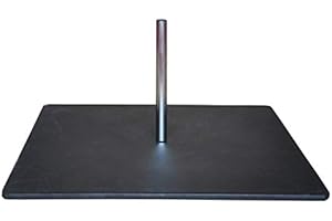 BGF Bodenplatte Bodenhalterung Standfuß aus Stahl für Beachflag 40x40cm, 7,5kg