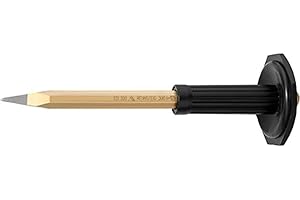 Rennsteig Dłuto ze szpicem (dłuto) z ochroną dłoni, 250 x 16 mm – stal specjalna całkowicie hartowana, – 3312501