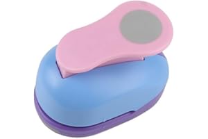 MAKENLUG Circle Punch, 25mm Circular Embossing Device, Children's Puzzle Embossing Device, Embossing Machine, Manual Embossing Device For DIY(Colour Random)