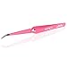 NYK1 Individual Precision Eyelash Tweezers - Pointed, Curved or X Cross in Silver or Pink. Ultimate Strong Highest Quality German Steel made to last