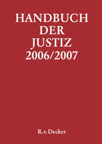Download Handbuch Der Justiz 20062007 Die Träger Und - 