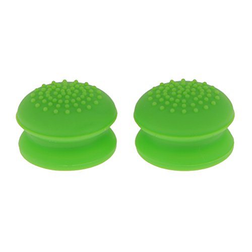Generic 2pcs Aufsätze Thumb Grip Stick Kappe CAPS Pack für PS2, PS3, PS4, Xbox 360, Xbox One, Wii U Controller – Grün, one size - 2