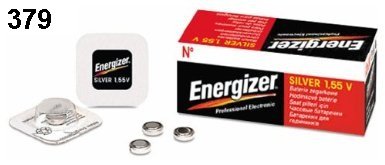Energizer Silver Oxide 379 Battery (280-59, D379, SB-AC, SB-DC, SR521SW, SR63)