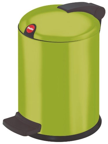 Hailo 0704-051, Design S, Tret-Kosmetikeimer, 4 Liter, stahlblech lemon