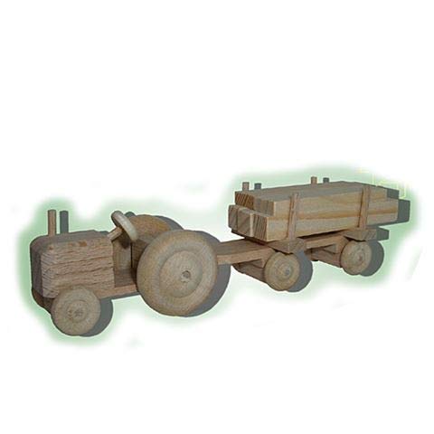 Preisvergleich Produktbild Ebert 235644 Mini-Traktor Schnittholz - natur