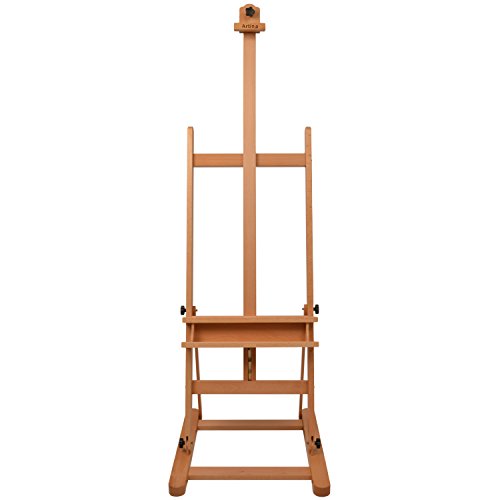 Artina® Profi Holz-Staffelei Como als hochwertige Buche Atelierstaffelei mit XXL Doppelauflage für Keilrahmen bis 120cm - 4