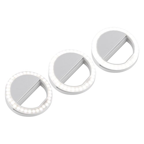 Selfielicht SL36 - Selfie Ring Licht Handy Smartphone - Selfie Licht - Ringlicht - Tablet - iPad - Macbook - Handtasche, schwarz - Kamera Ringlicht