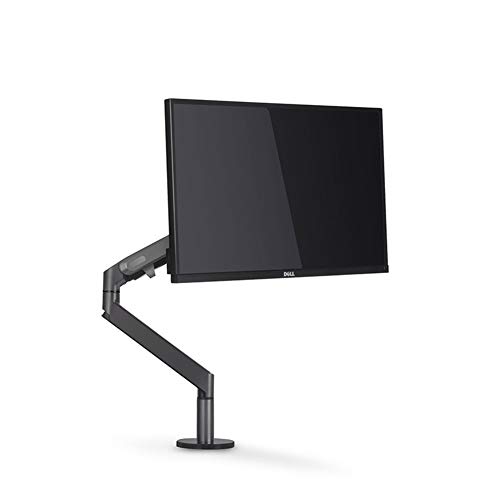 Preisvergleich Produktbild METTE Einarmiger Monitorständer - Hochwertige Aluminium-Gasfeder-Monitor-Tischhalte... einstellbare Computer-Steigleitung, Montagebasis für 13- bis 32-Zoll-Bildschirme 75X75 100X100,Black