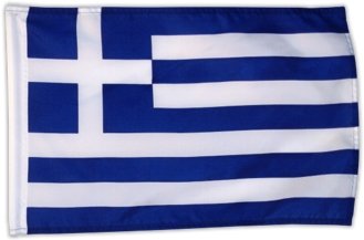 Fahne Flagge Griechenland 30 x 45 cm [Spielzeug]