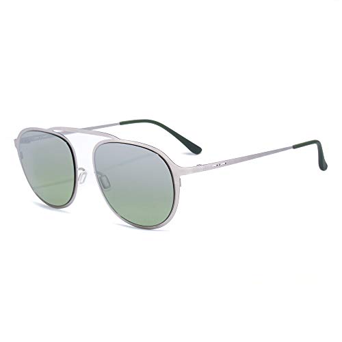 ITALIA INDEPENDENT 0251-075-SME Occhiali da Sole, Argento (Plateado), 53.0 Uomo